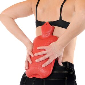 minerako bizkarreko behealdea berotzea